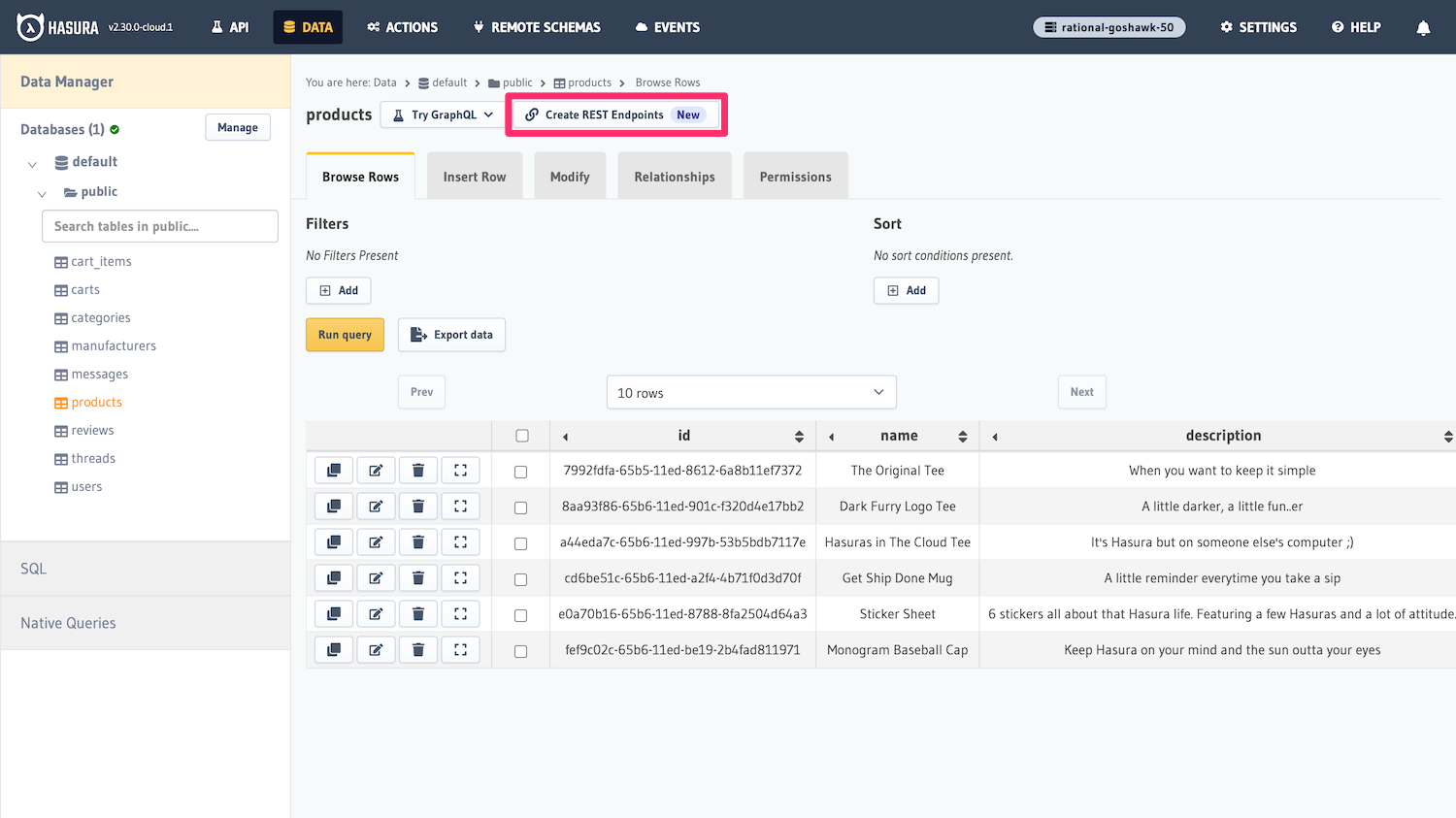 Create RESTified Endpoint